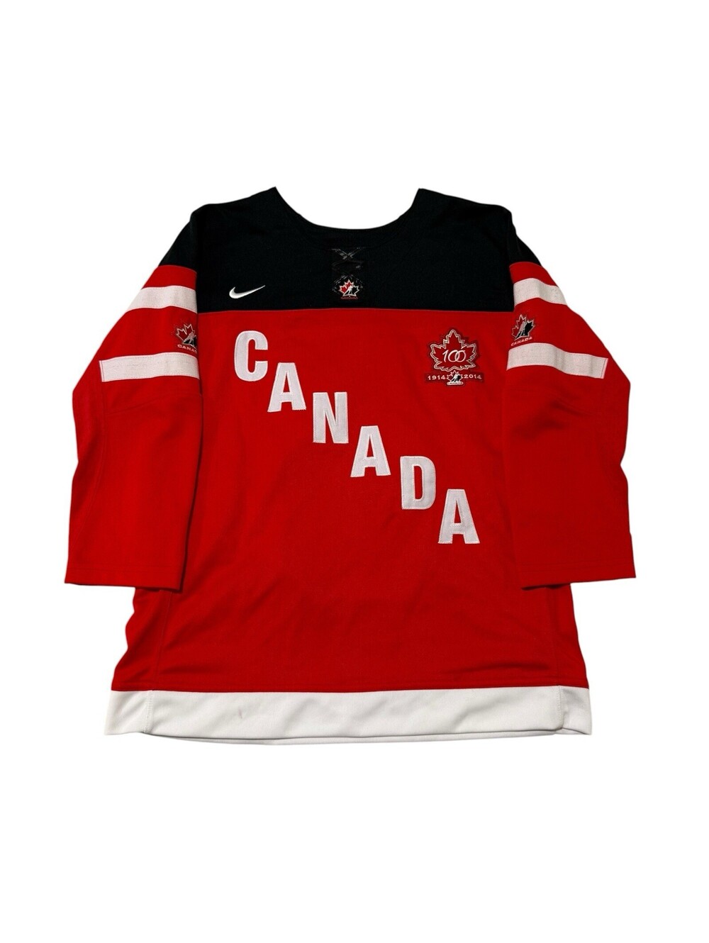 Nike Team Canada Youth Hockey Jersey 100th Anniversary Red S/M Maleah 5 Girls